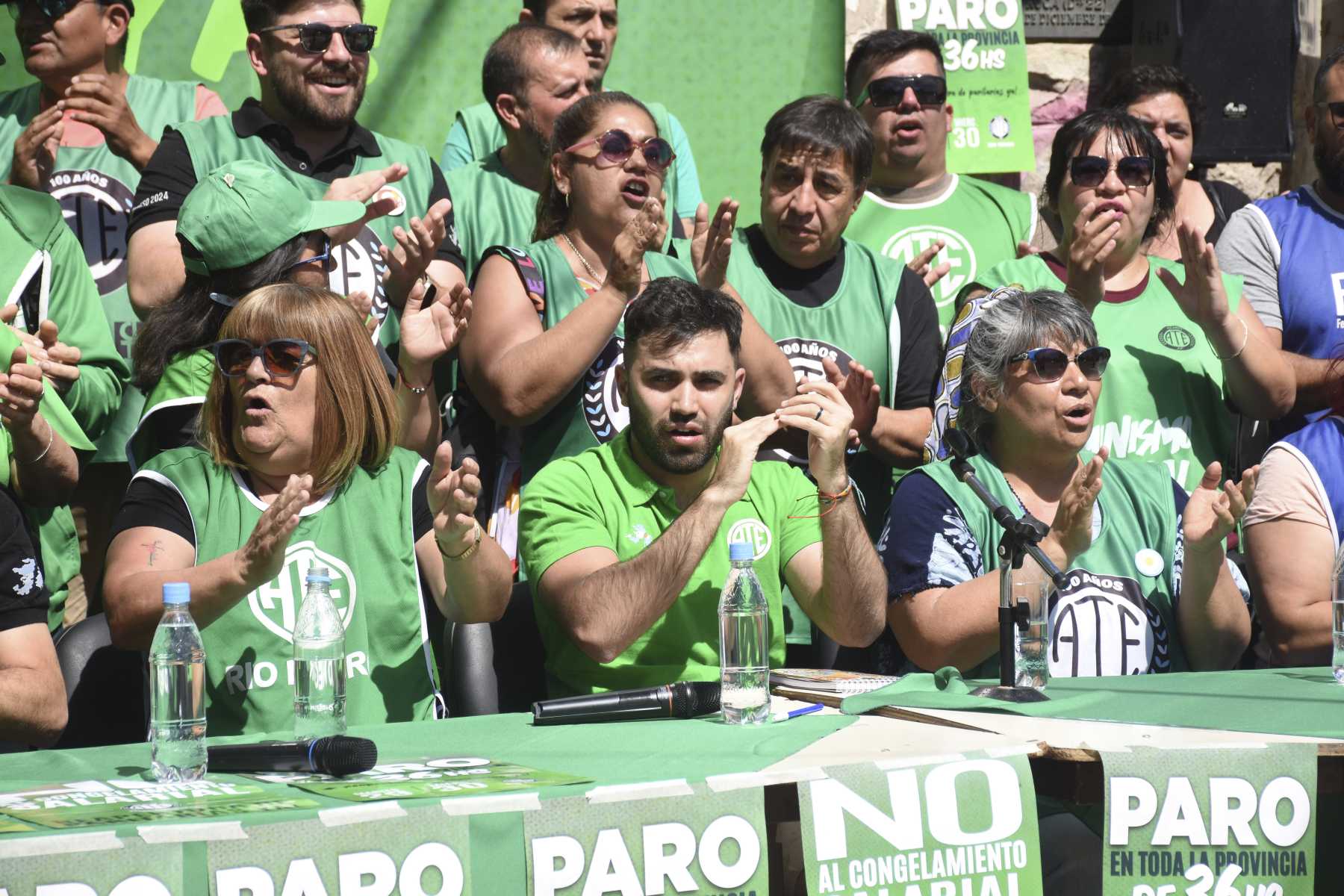 ATE continúa con la segunda jornada de su paro de 36 horas. Alejandro Carnevale.