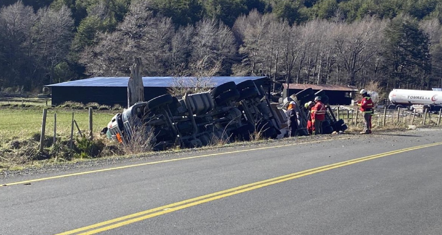 Tragedia con camioneros de Tortoriello en Chile. Foto: Biobio Chile