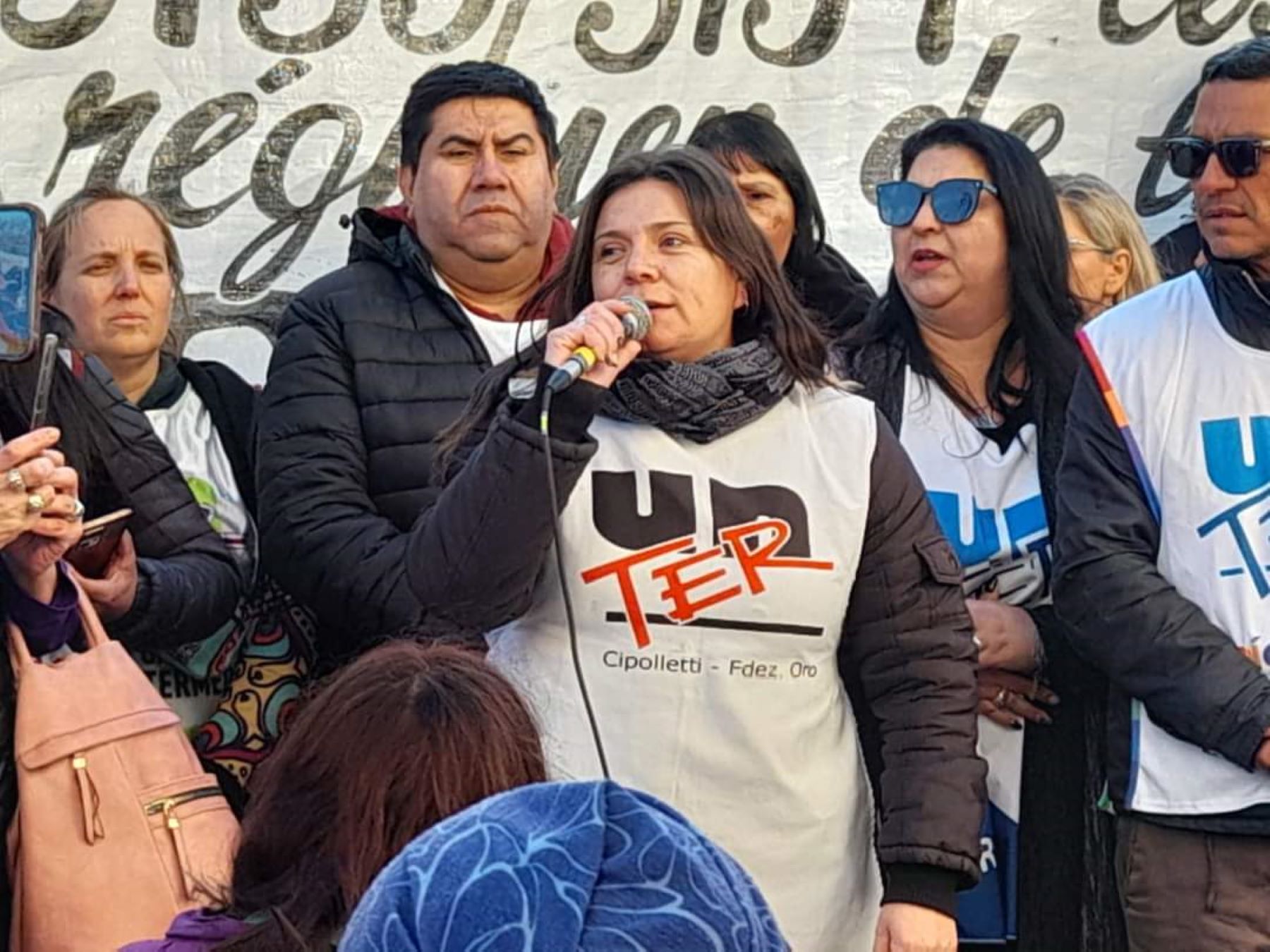 El gremio docente reclamará en el desfile de la ciudad y definió nuevos paros zonales. Foto: Unter Cipolletti 