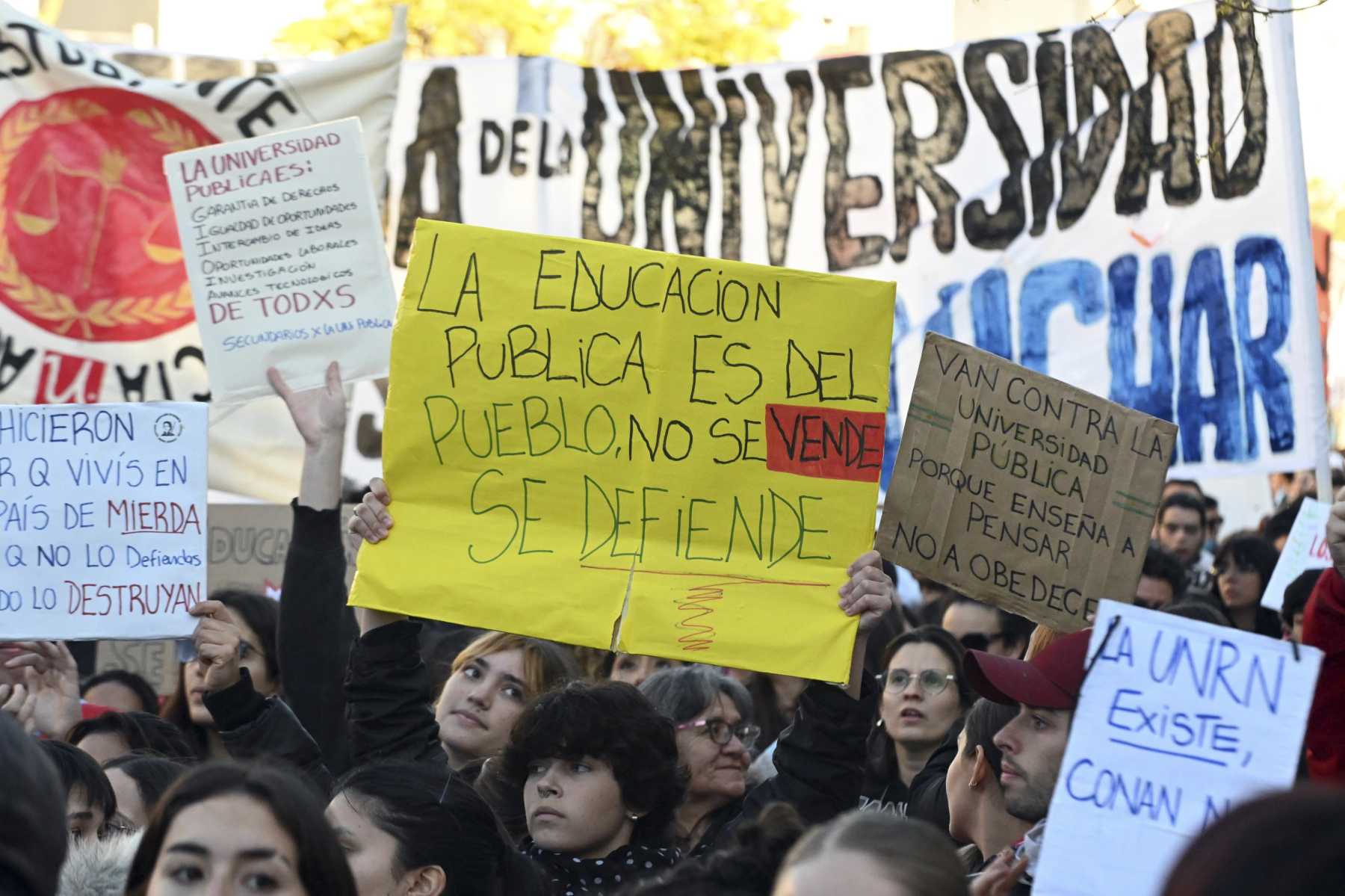 El gobierno de Javier Milei no logró un acuerdo con los gremios universitarios. 
Foto: Marcelo Ochoa