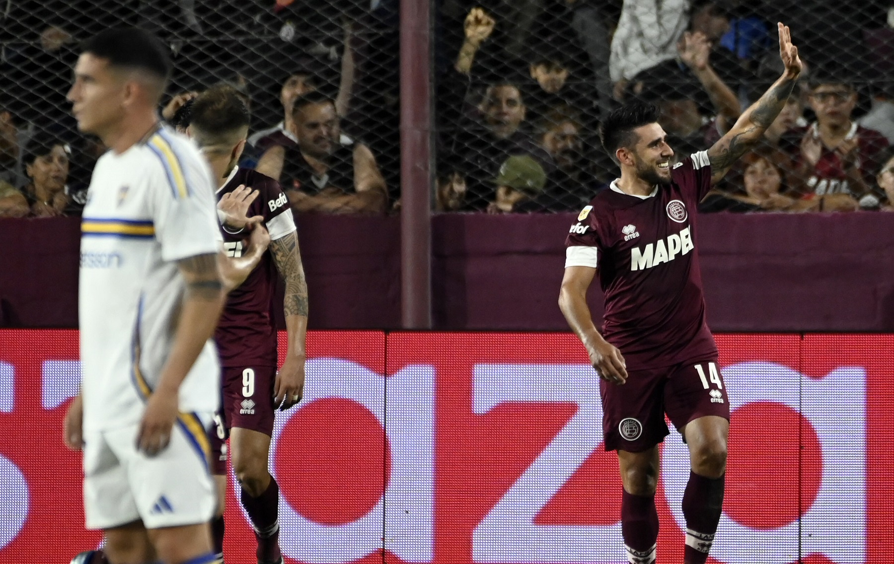 Eduardo Salvio, ex Boca, marcó el tanto del triunfo para Lanús. Foto: FBaires.