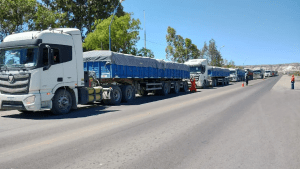 Volvieron los controles de peso de camiones que circulan sobre Ruta 6, en Paso Córdoba