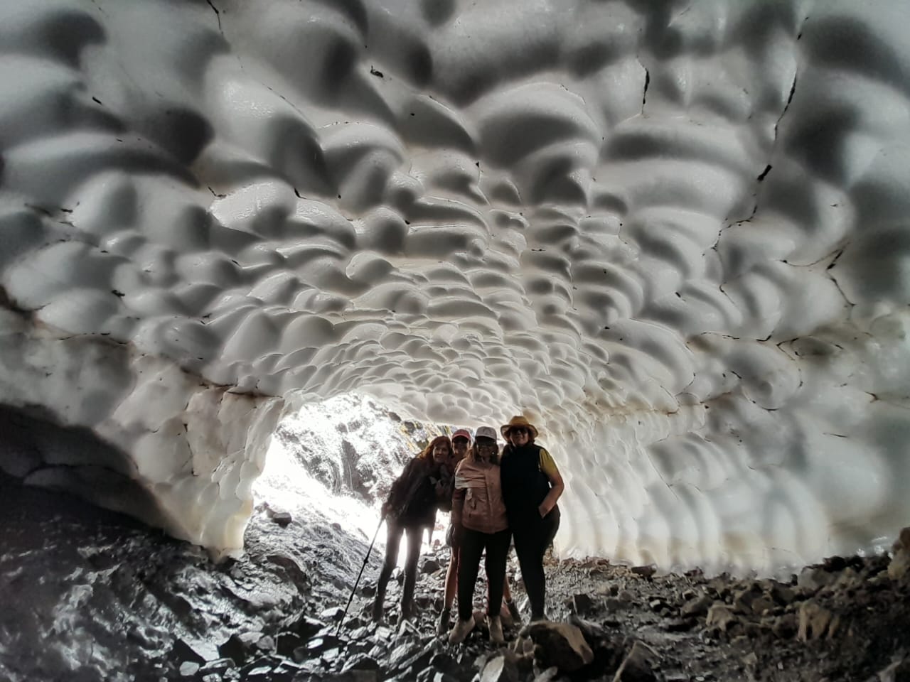 El túnel se forma en enero y febrero. Foto: gentileza