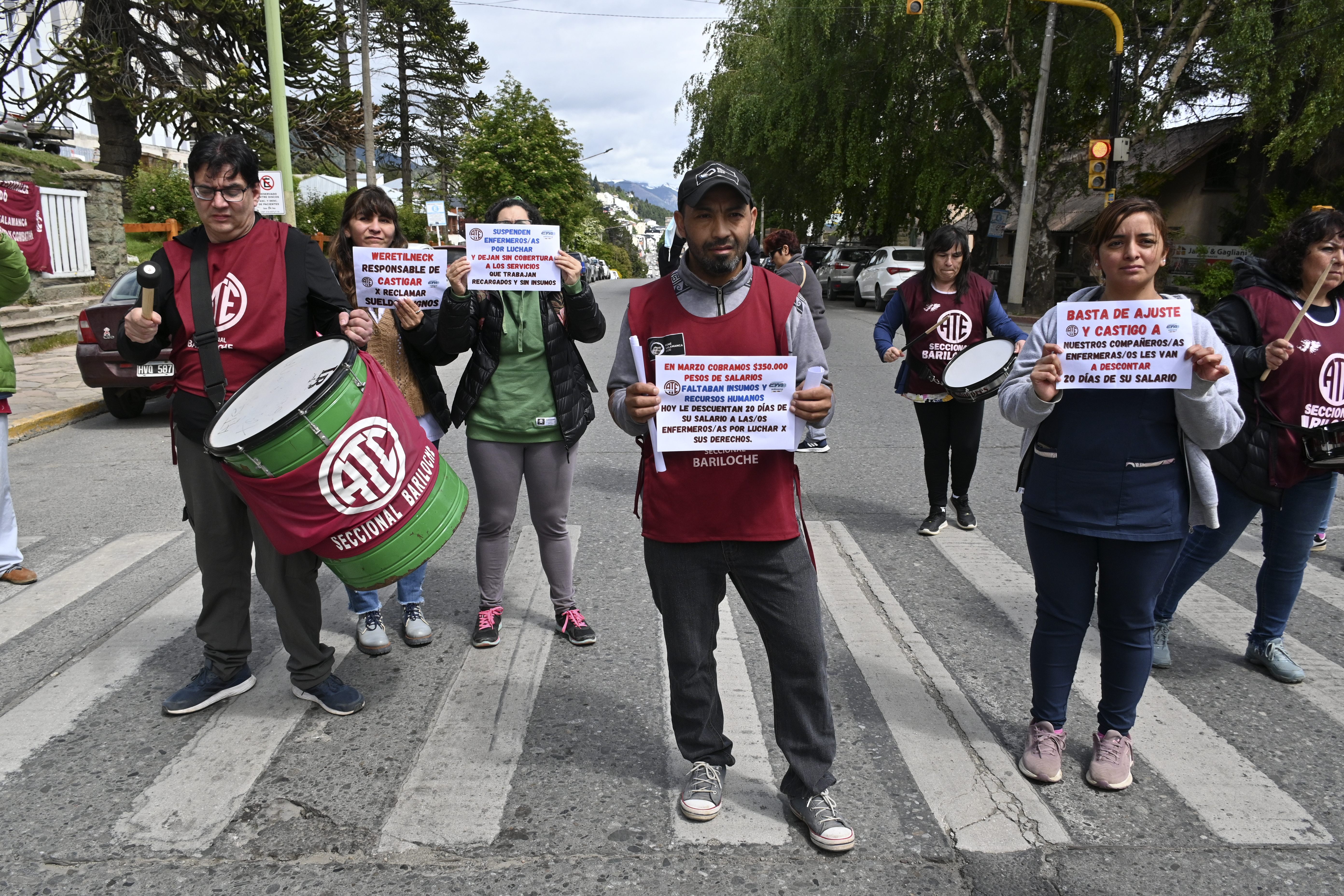 Los hospitalarios protestaron ayer y consiguieron revertir las sanciones. (archivo)