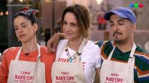 Imagen de Vero Lozano, Cande Molfese y Nacho Elizalde en la cuerda floja de Bake Off Famosos