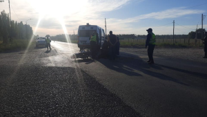 Ruta 22: un motociclista herido tras un choque con una camioneta en Allen