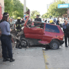 Imagen de Fuerte choque en pleno centro de Roca: una persona fue hospitalizada