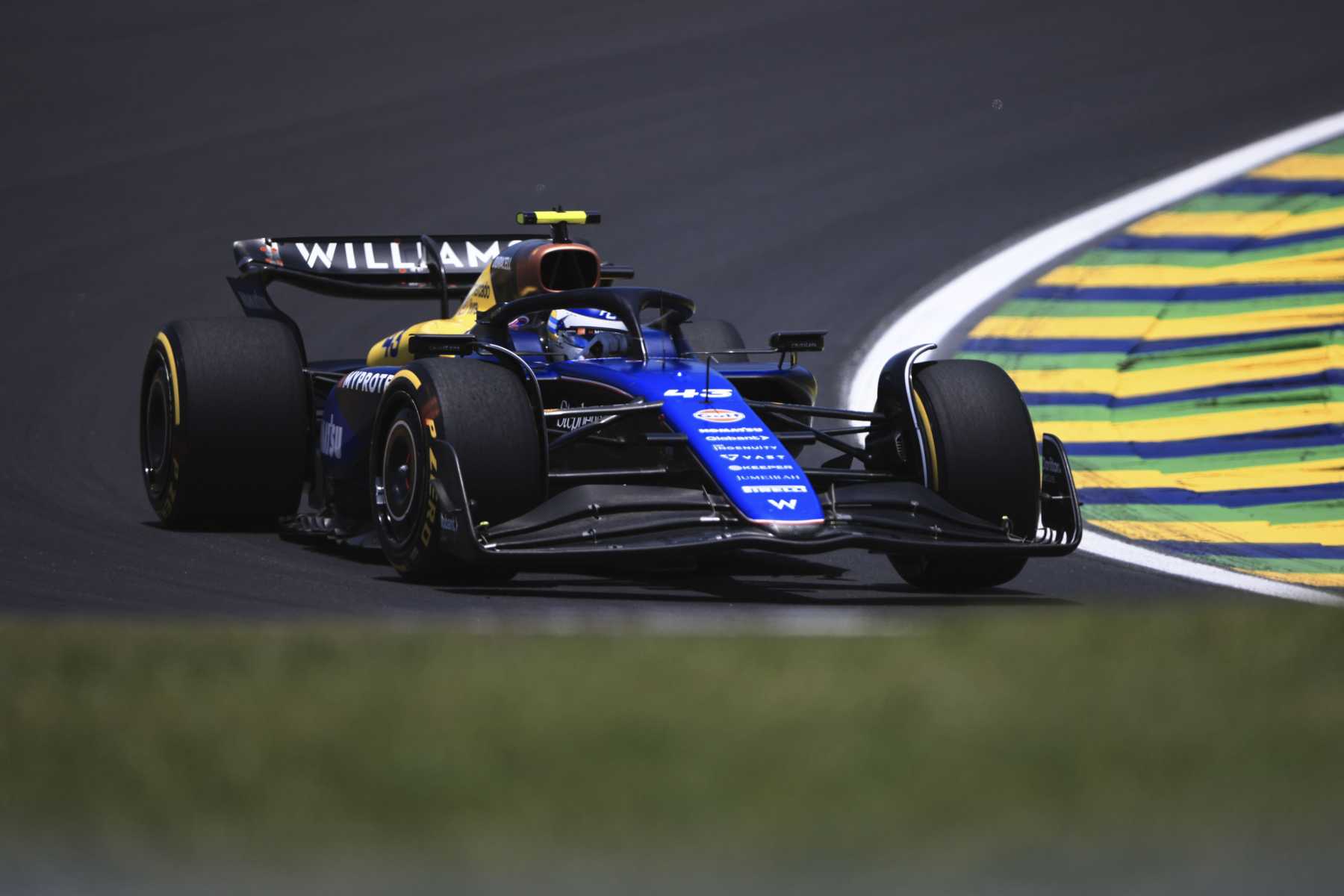 Franco Colapinto terminó 14° en la clasificación Sprint del GP de Brasil. (AP Photo/Ettore Chiereguini)