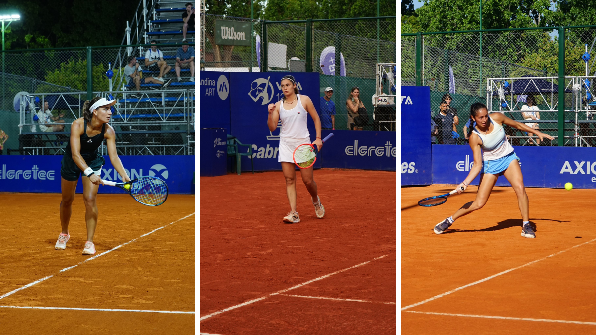 Carlé, Ortenzi, Riera las clasificadas a octavos de final del Argentina Open. (Foto: X (exTwitter) Cancha llena)