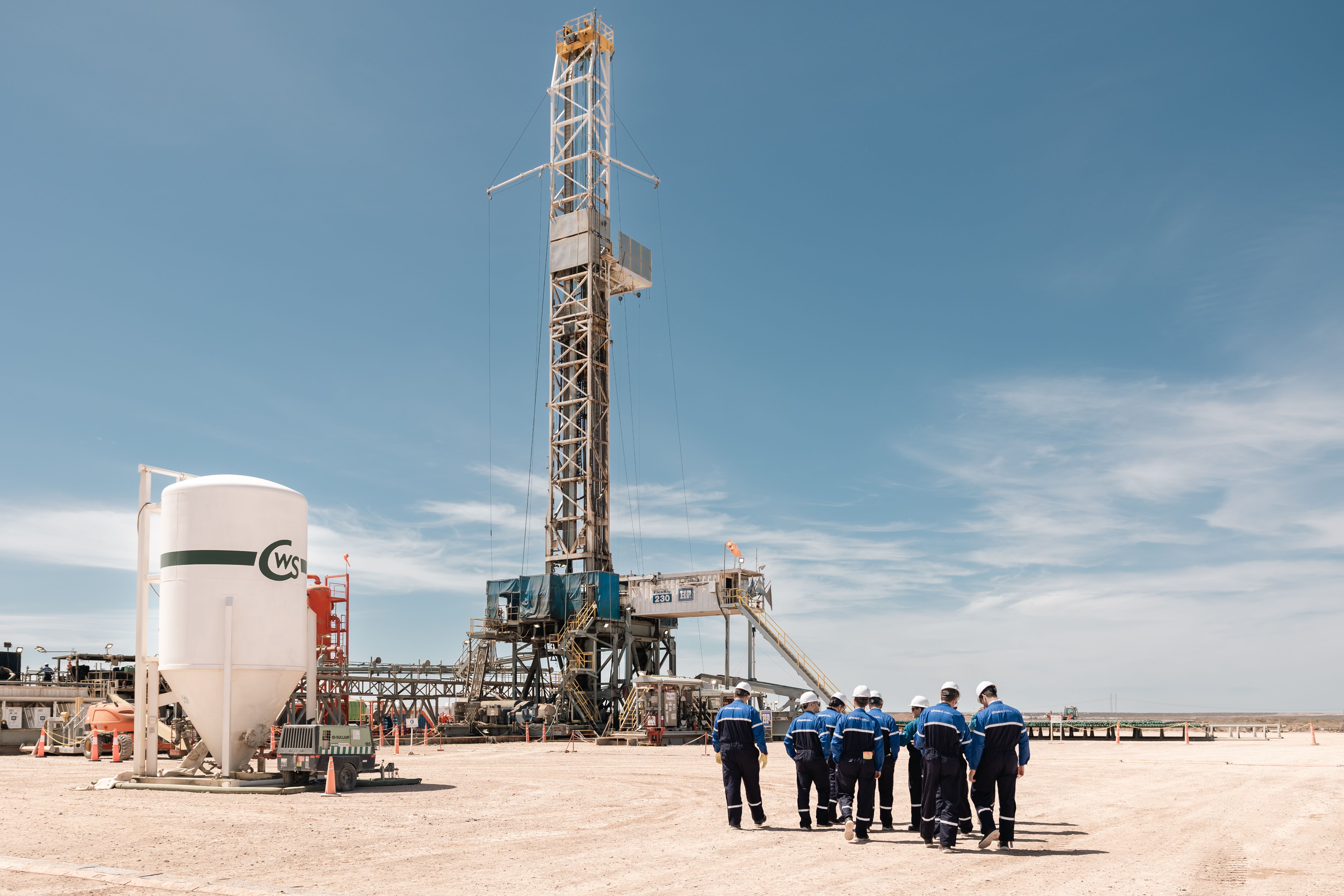 Las empresas pusieron en producción los primeros pozos de Vaca Muerta en Río Negro. Foto: gentileza. 