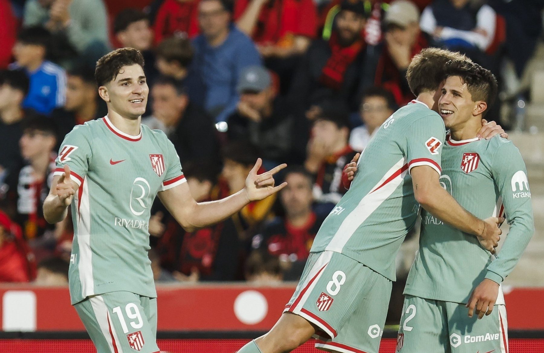 Julián Álvarez anotó el gol de la victoria del Atlético Madrid.