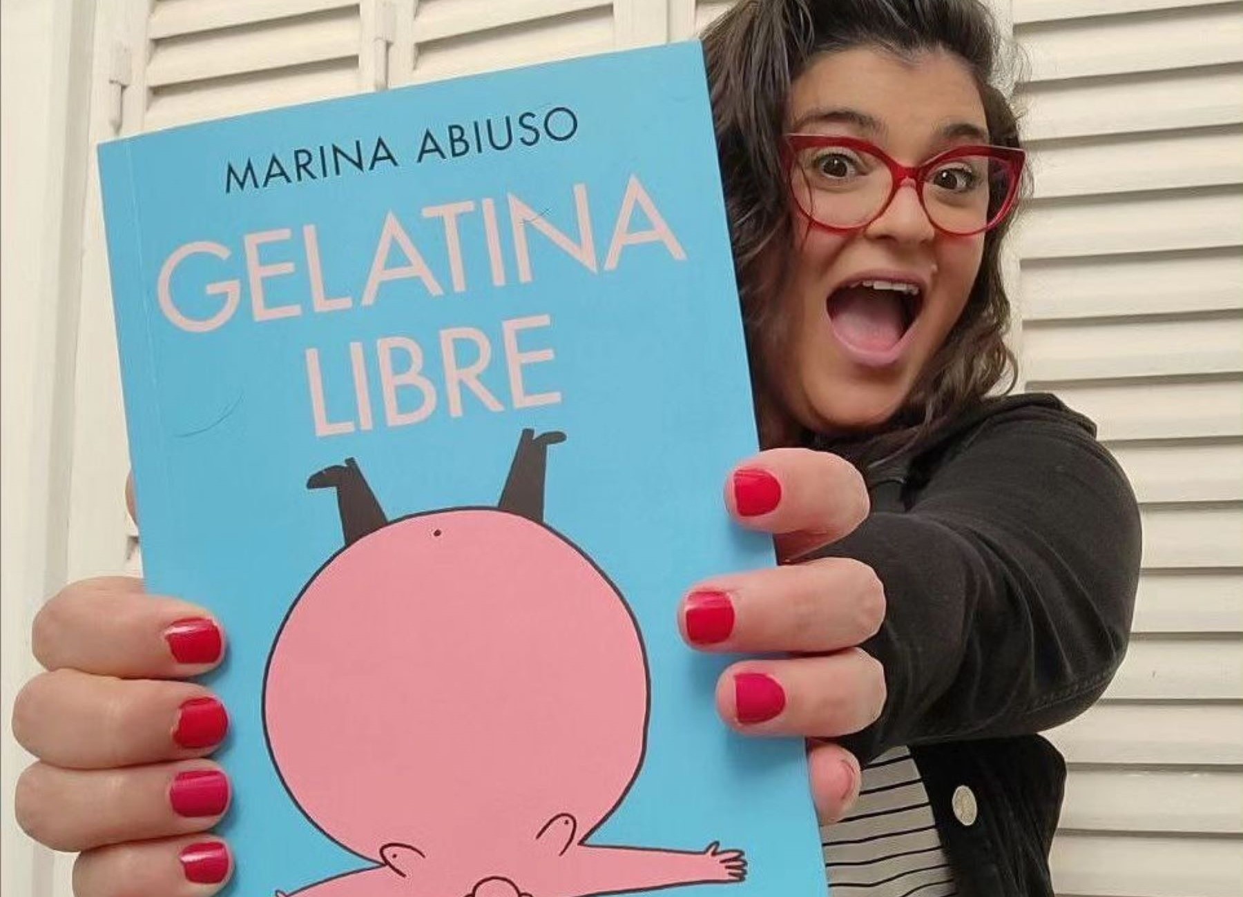 Marina Abiuso presenta su nuevo libro "Gelatina Libre". 