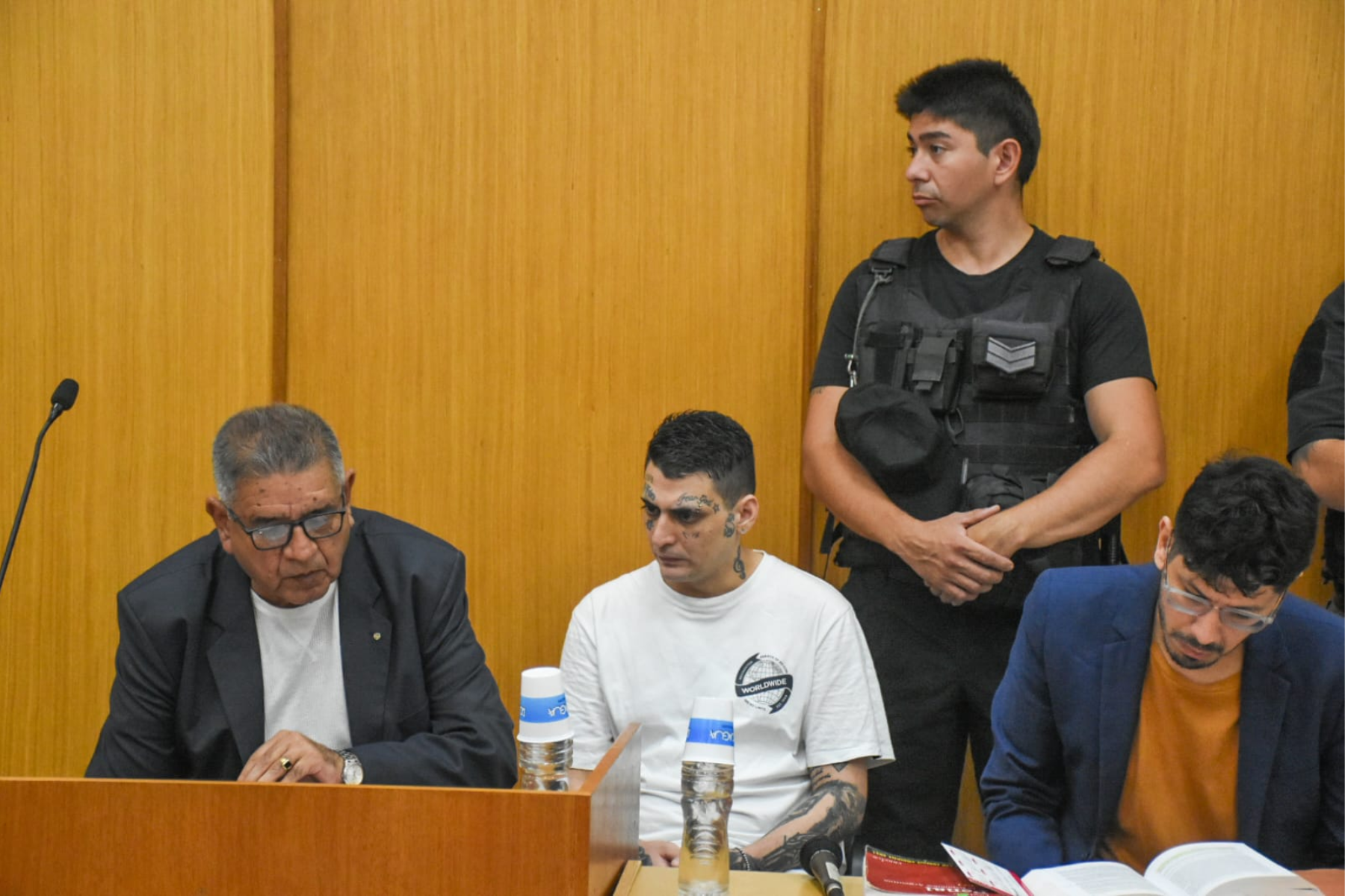 Martín Guiñez declarado culpable por el doble crimen en Roca. Foto Juan Thomes.