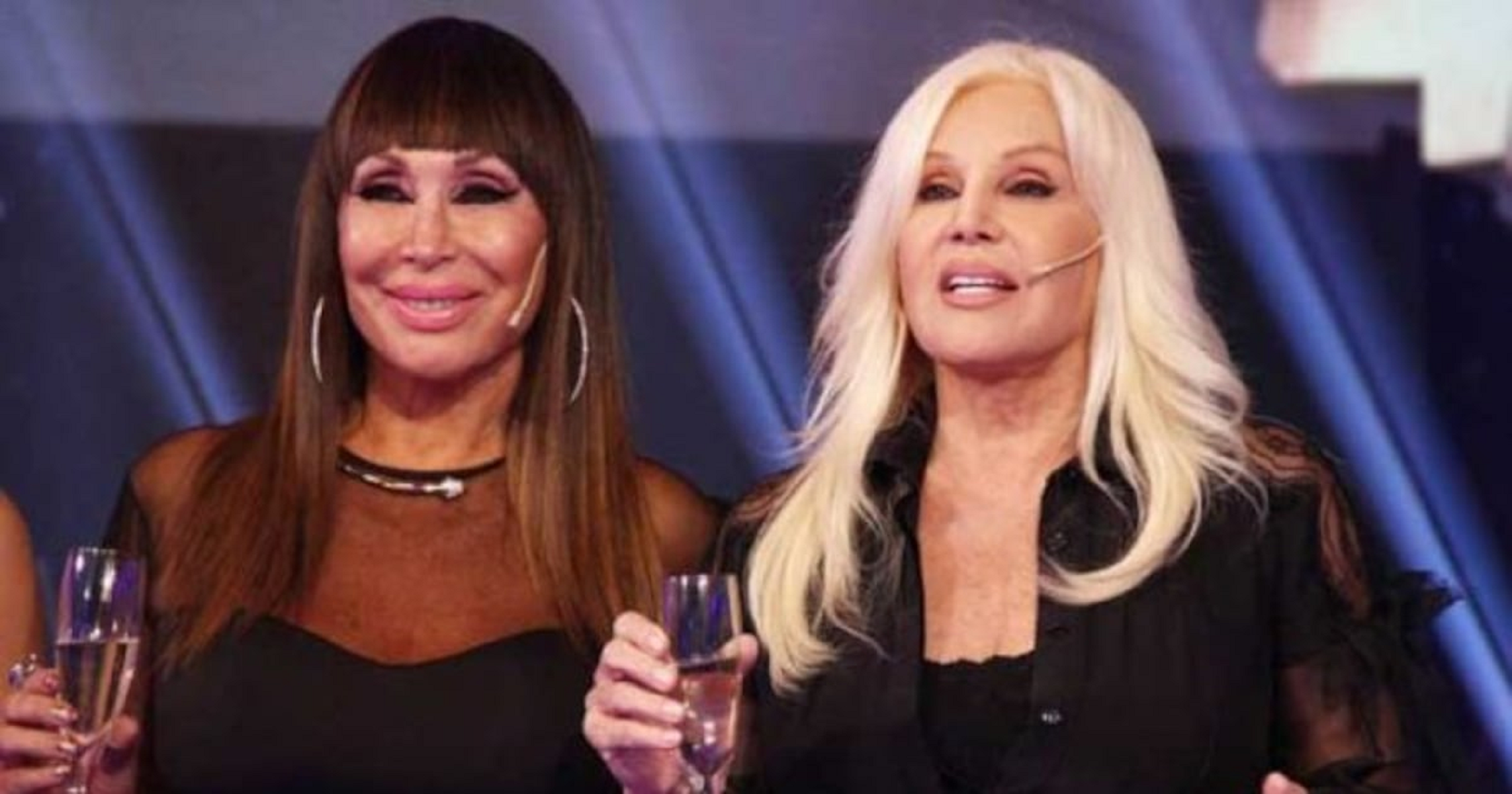 Moria Casán y Susana Giménez. 