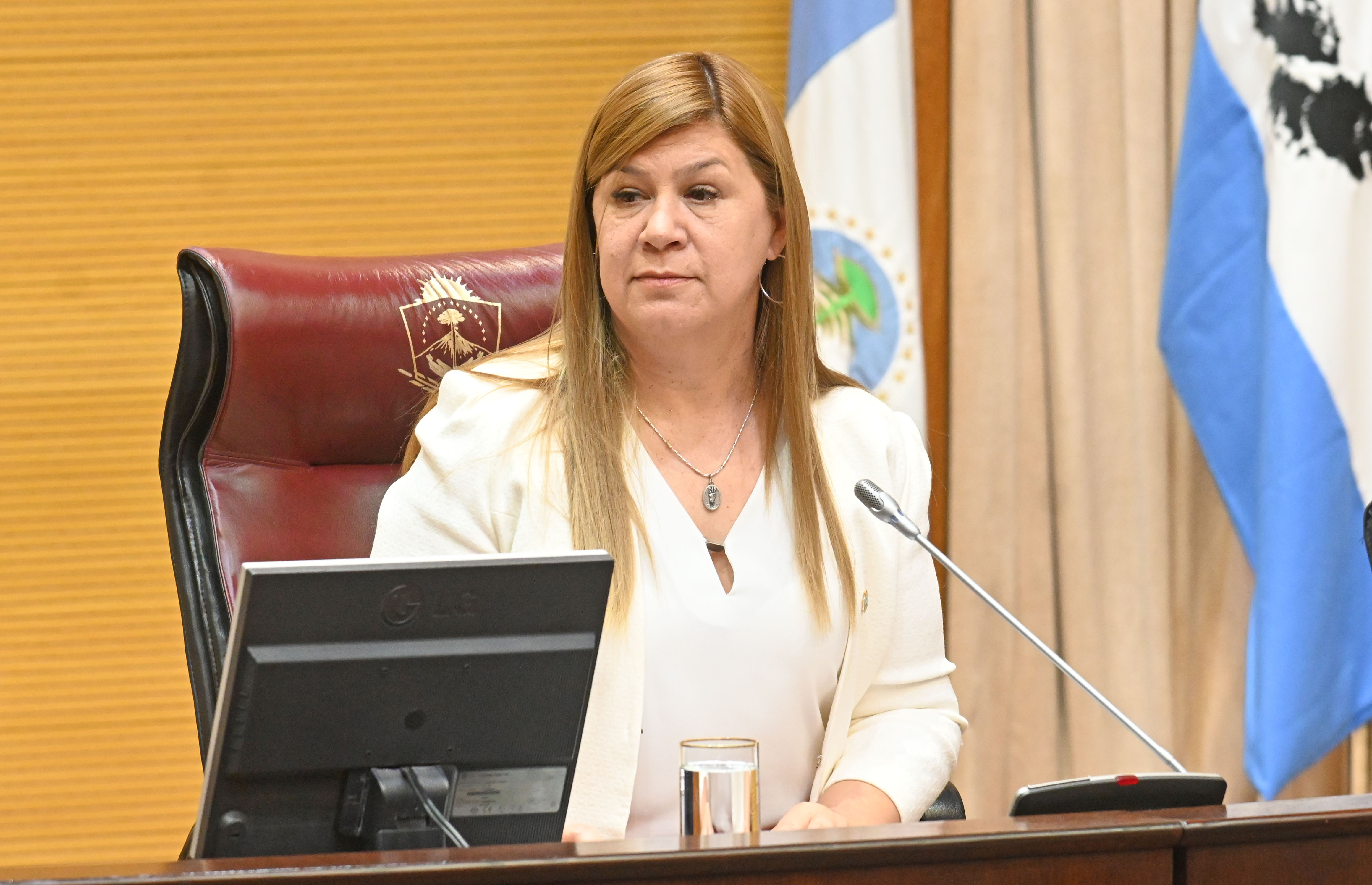 Ruiz fue intendenta de Plottier, antes de presidir el lujoso edificio de Leloir. Foto Florencia Salto.