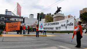 Protestas en el centro de Neuquén y paro en los hospitales, este jueves: el reclamo de profesionales de salud