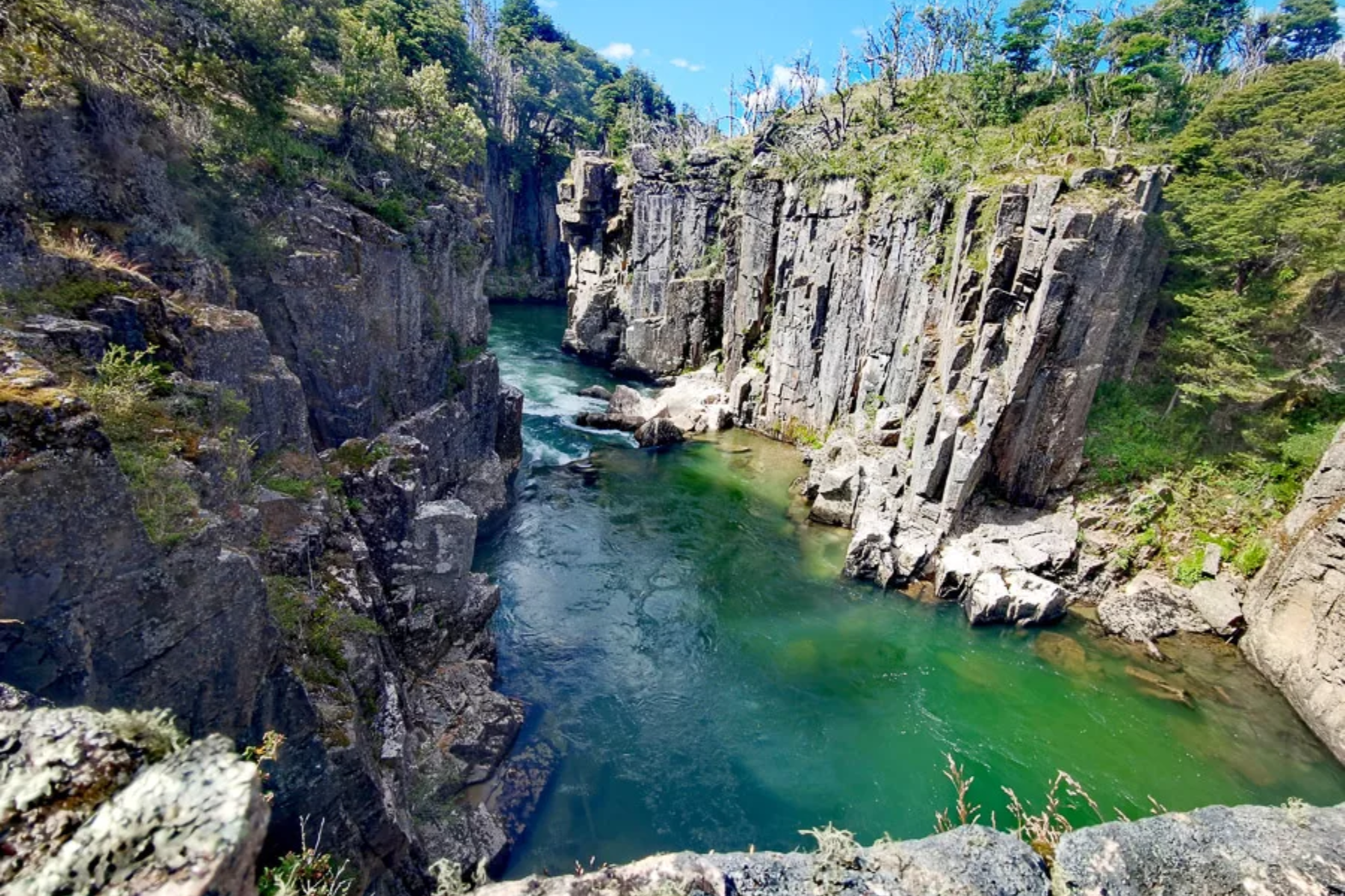 Cajón del río Pico en Chubut. Foto: Soledad Martínez, Comarca Una.