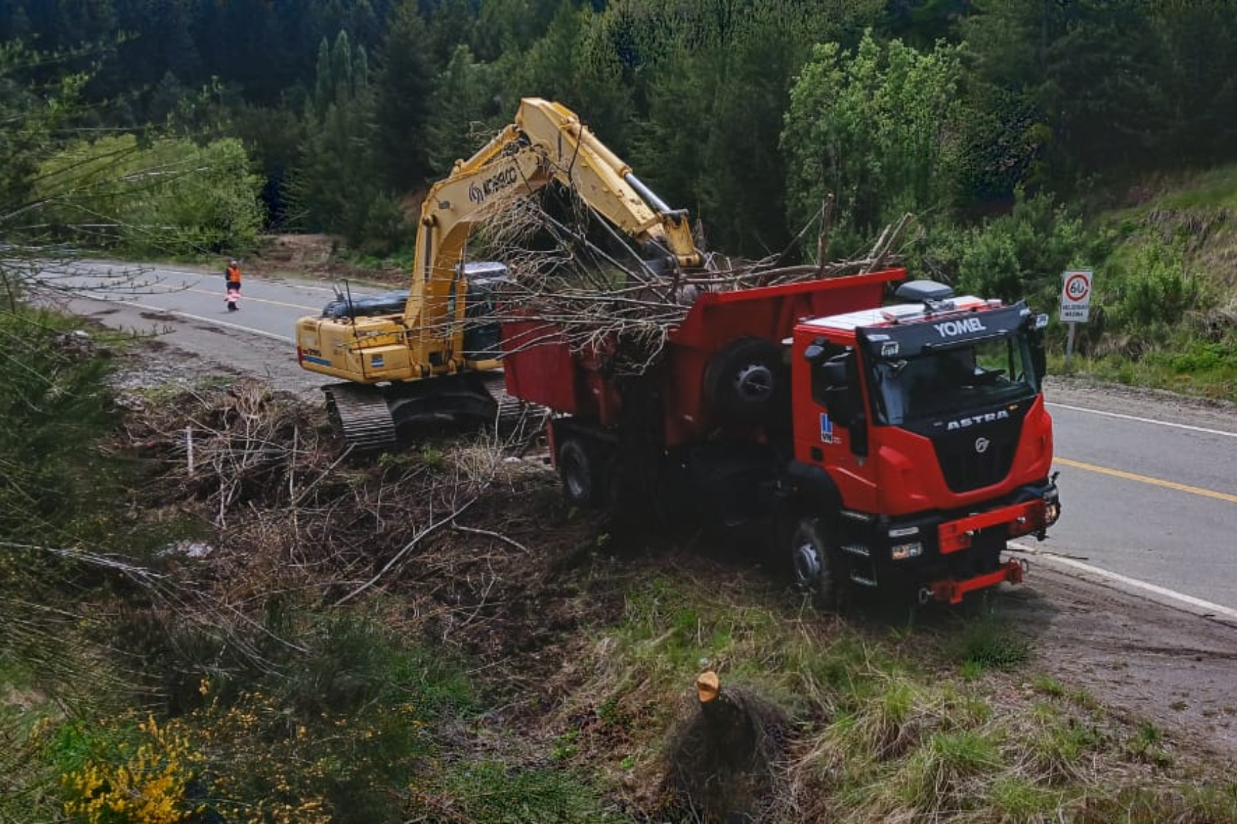 Los arreglos de la Ruta 40 mejorarán la seguridad. Foto Vialidad Nacional.