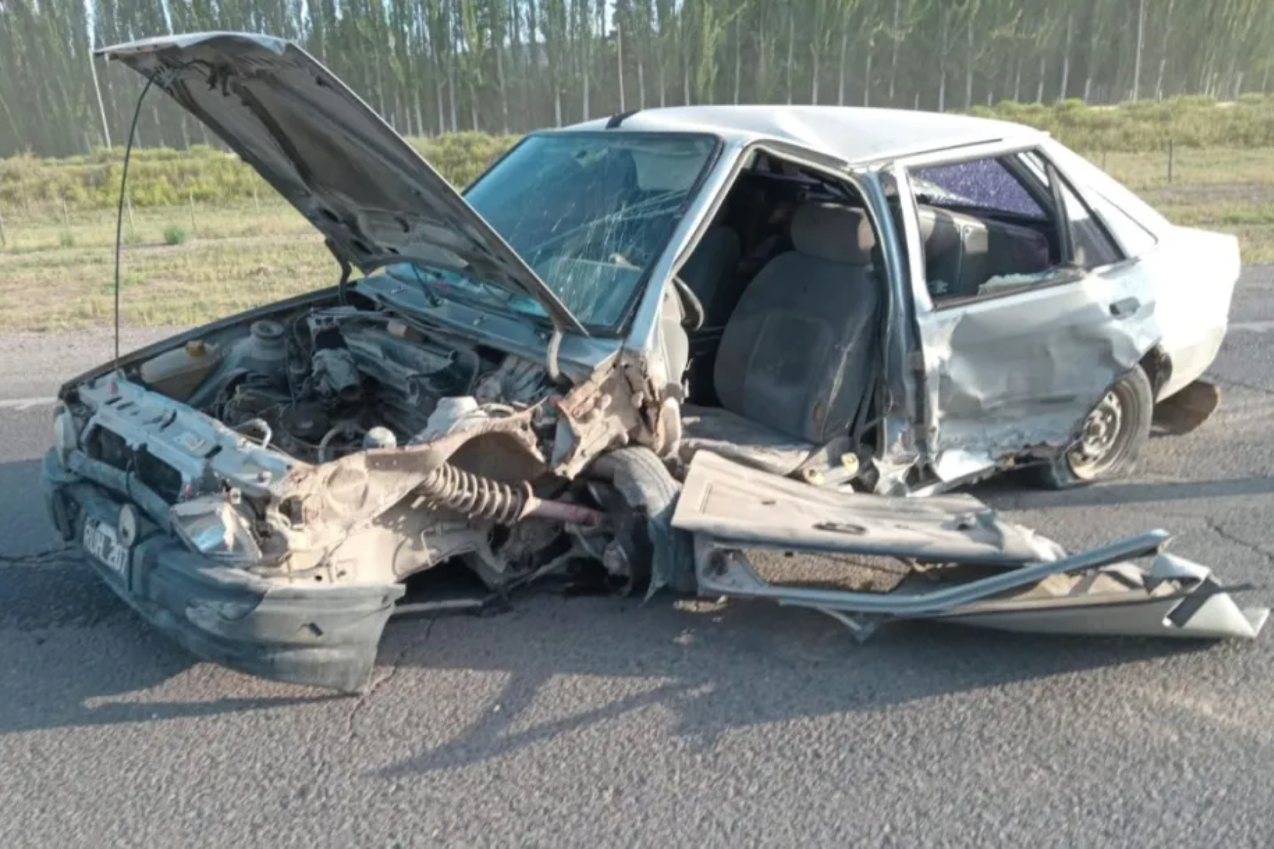 Mañana accidentada en la Ruta 22. Foto LCR.