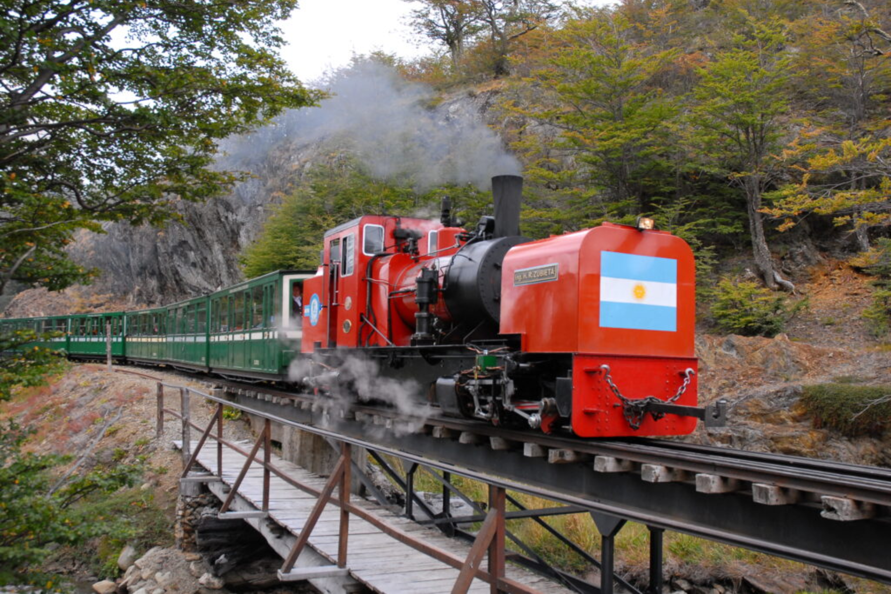 Tren del Fin del Mundo en Tierra del Fuego. Foto Turismo Ushuaia.