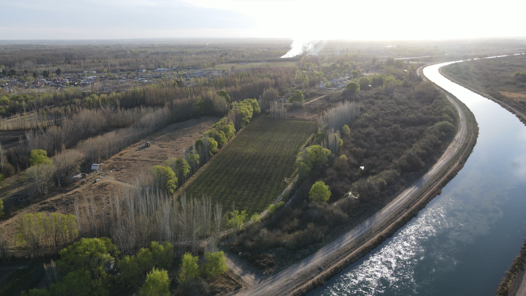 El riego es uno de los motores de Neuquén y Río Negro.