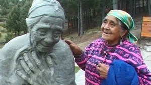 Doña Rosa la mapuche a la que Jesús le lava los pies, en el Vía Christi de la Patagonia