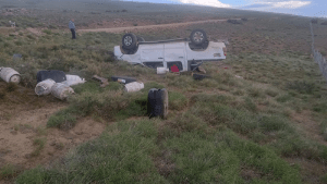 Está grave luego de volcar con una camioneta robada sobre la Ruta 43, en el norte de Neuquén