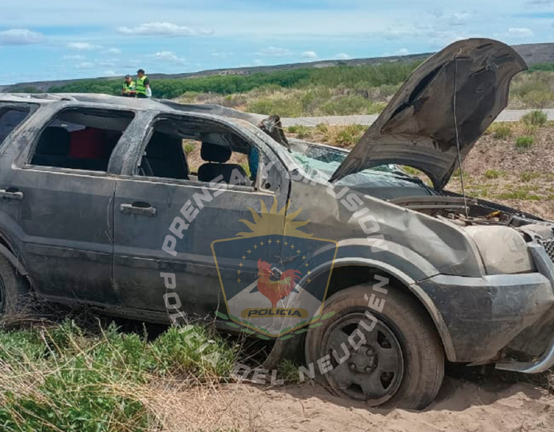 El siniestro vial tuvo lugar alrededor de las 14, entre el kilómetro 33 y 34.