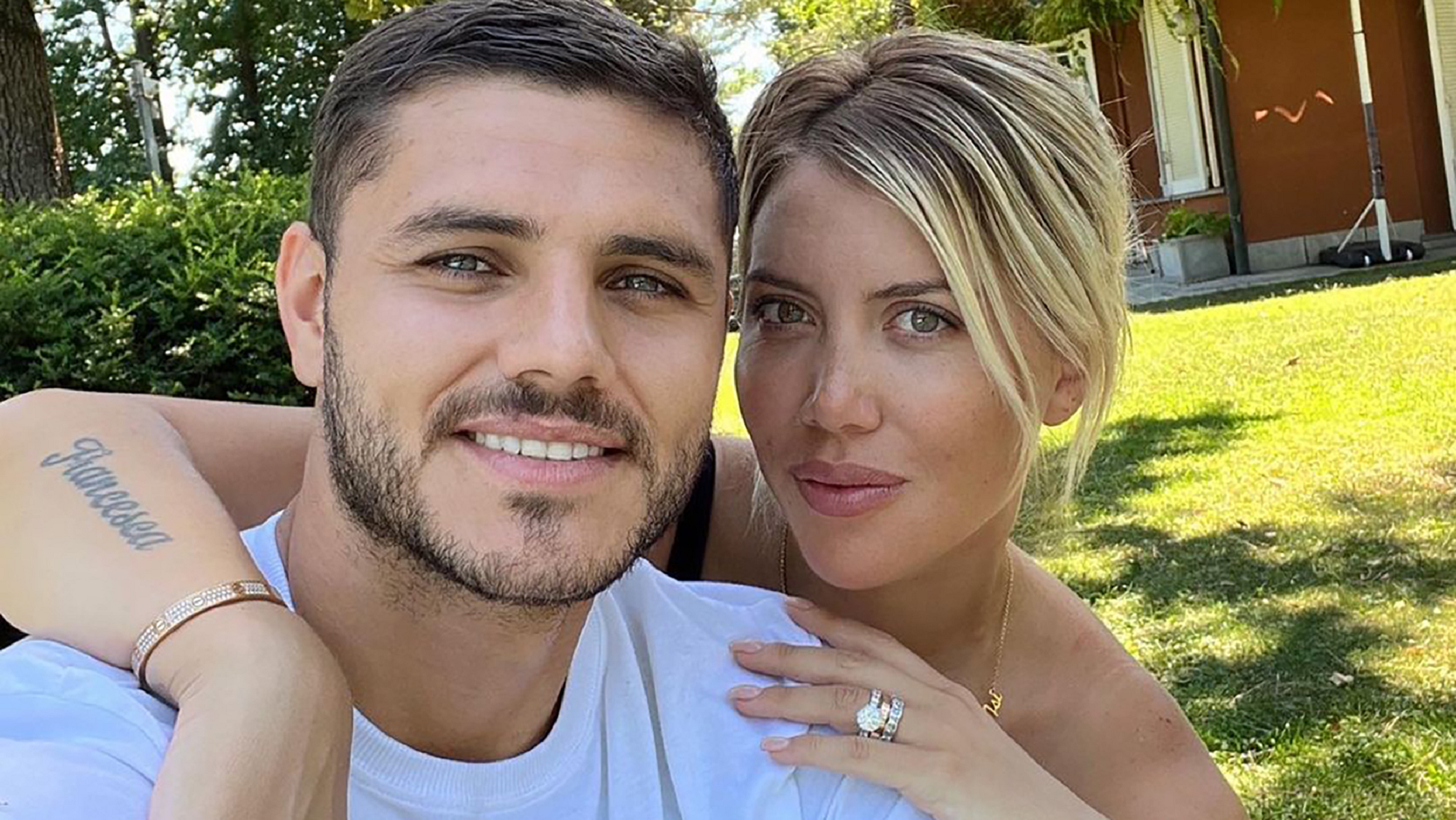 Mauro Icardi y Wanda Nara. 