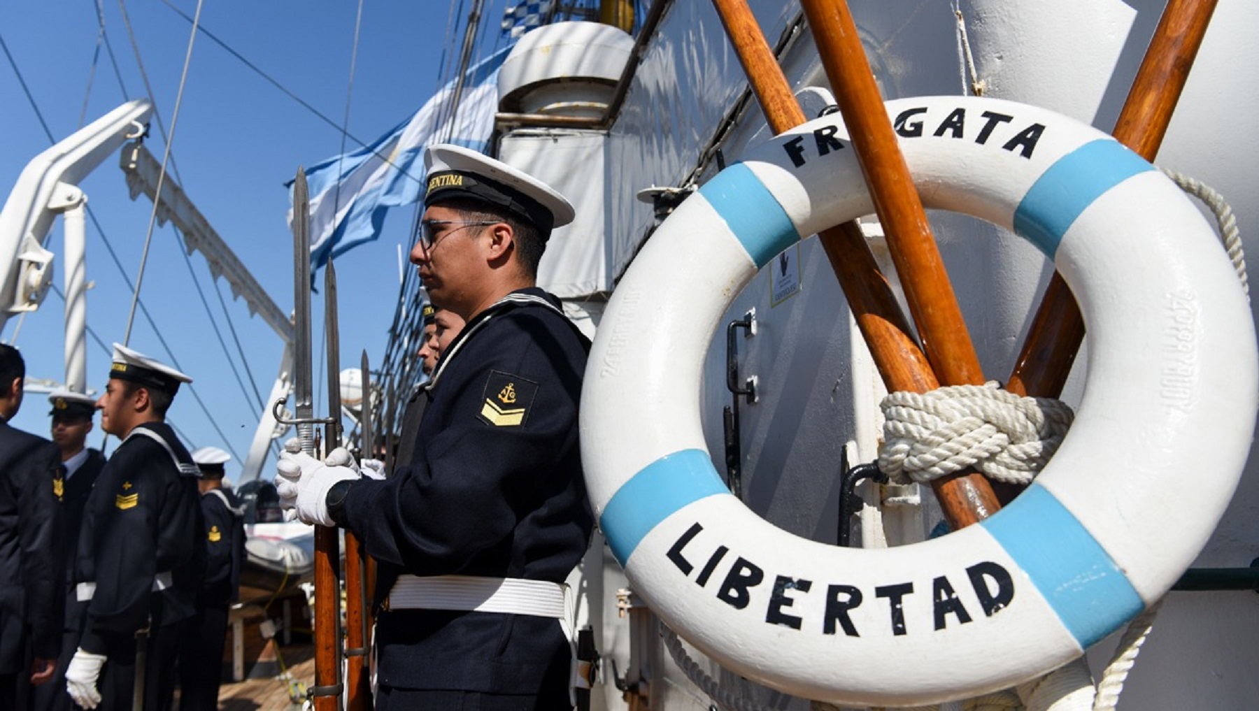 Regresó la Fragata Libertad a Buenos Aires. Foto: gentileza. 