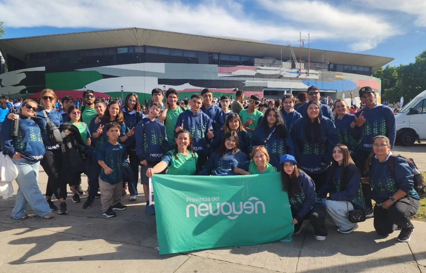 La delegación de Neuquén se compone de un total de 212 personas.