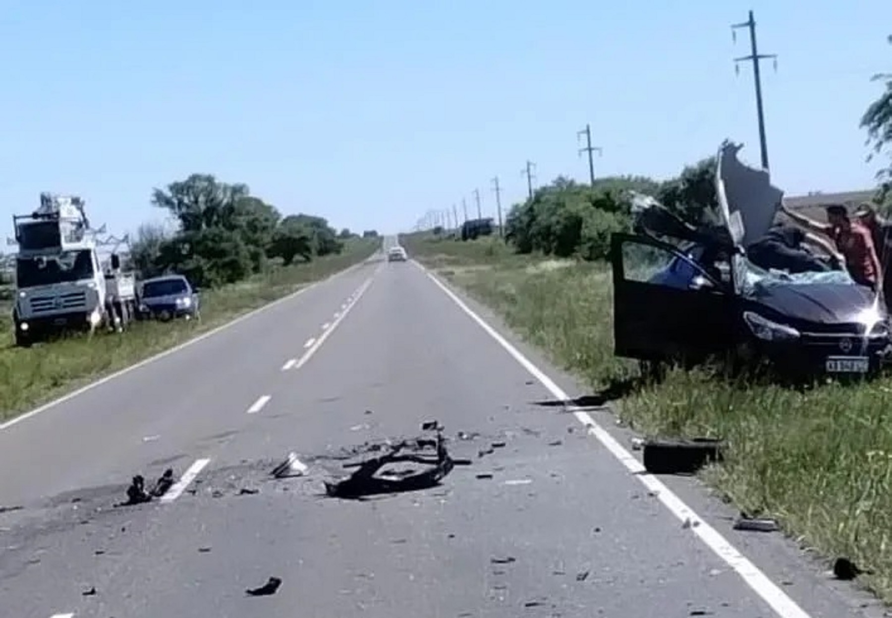 Grave choque. Foto: gentileza El Diario de La Pampa. 