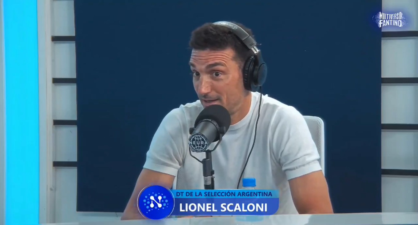 Lionel Scaloni confesó que sus hijos son hinchas de River.