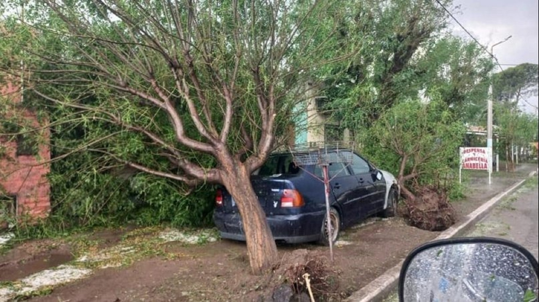 Tormentas en La Pampa. Foto: gentileza La Arena. 