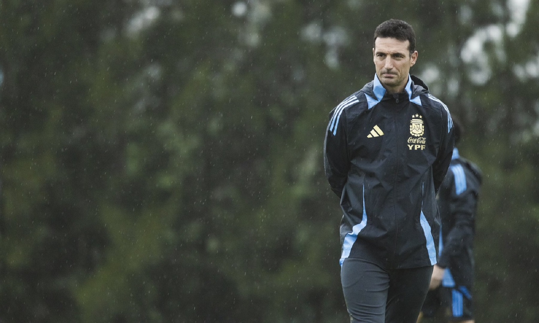 La Selección Argentina comenzó los entrenamientos en el predio de Ezeiza. Foto: @Argentina. 