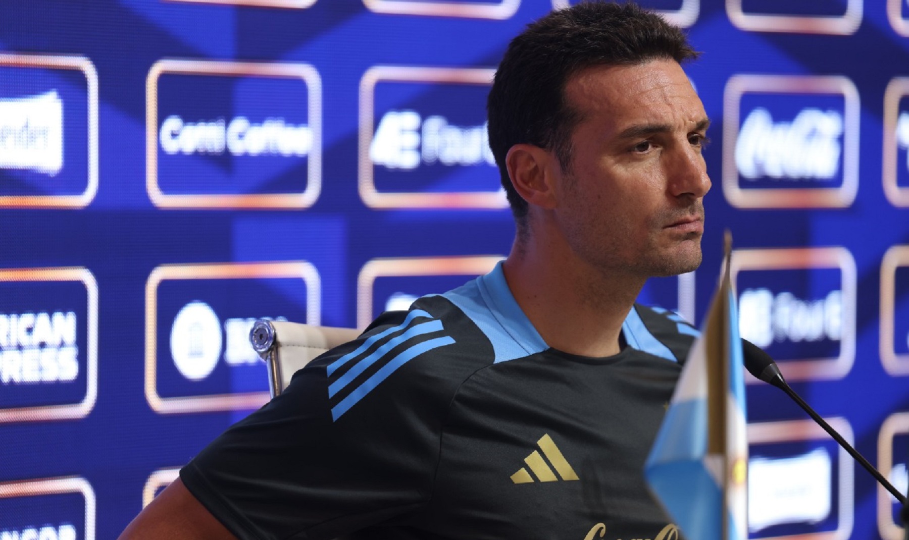 Lionel Scaloni opinó sobre la anulación de los descensos en el fútbol argentino. Foto: @Argentina.