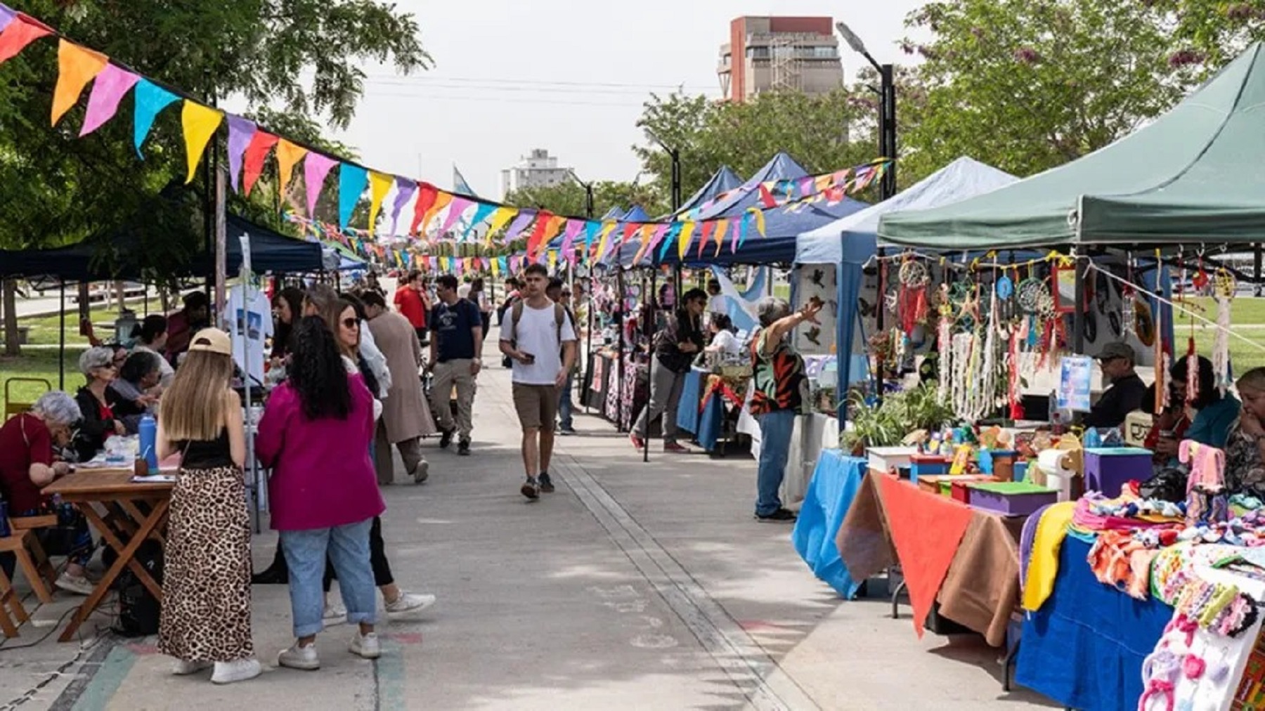 Sin feria en Neuquén por el viento. Foto: gentileza Provincia. 