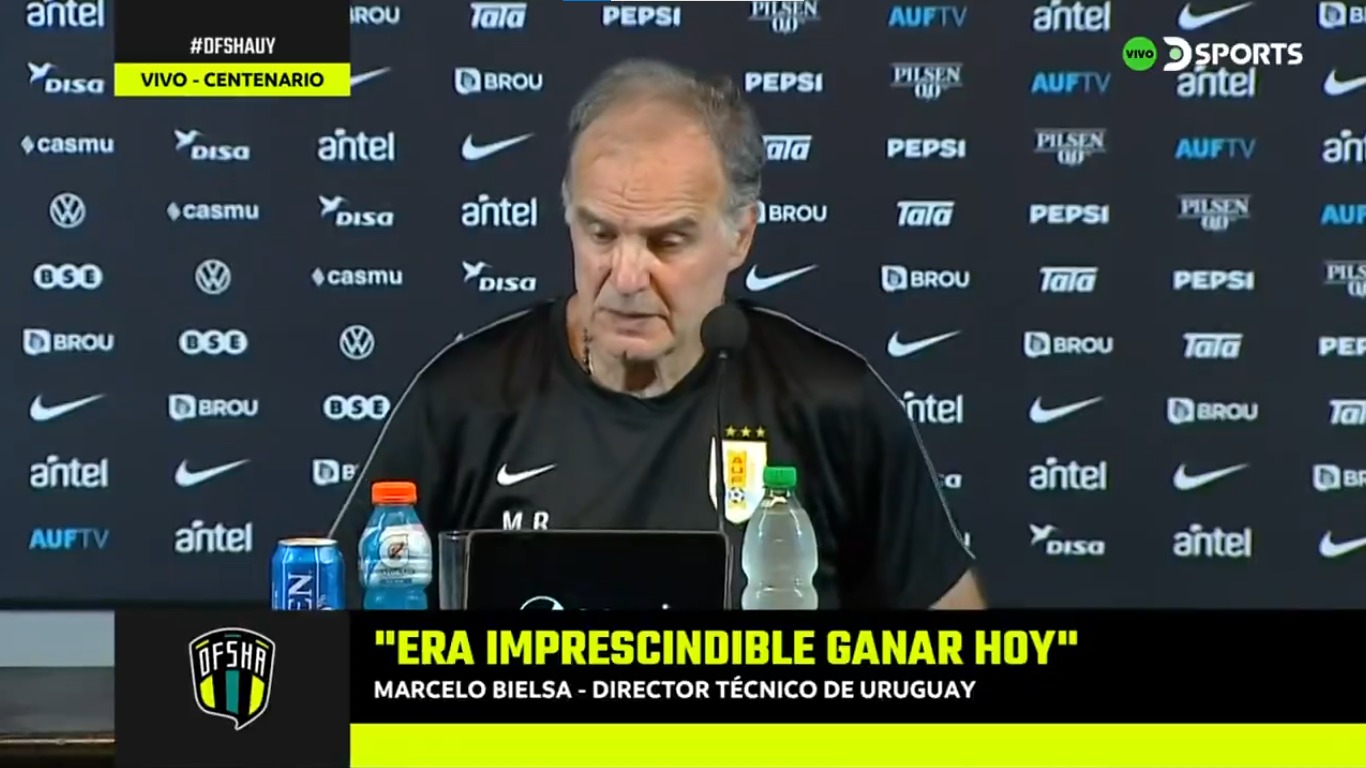 Marcelo Bielsa analizó la victoria de Uruguay en conferencia de prensa.