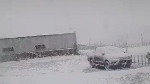 Nieve de primavera: el remoto pueblo de la Patagonia que se pintó de blanco en pleno noviembre