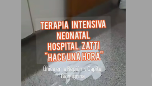 Video | Lluvia adentro de terapia intensiva en el hospital de Viedma: había bebés recién nacidos