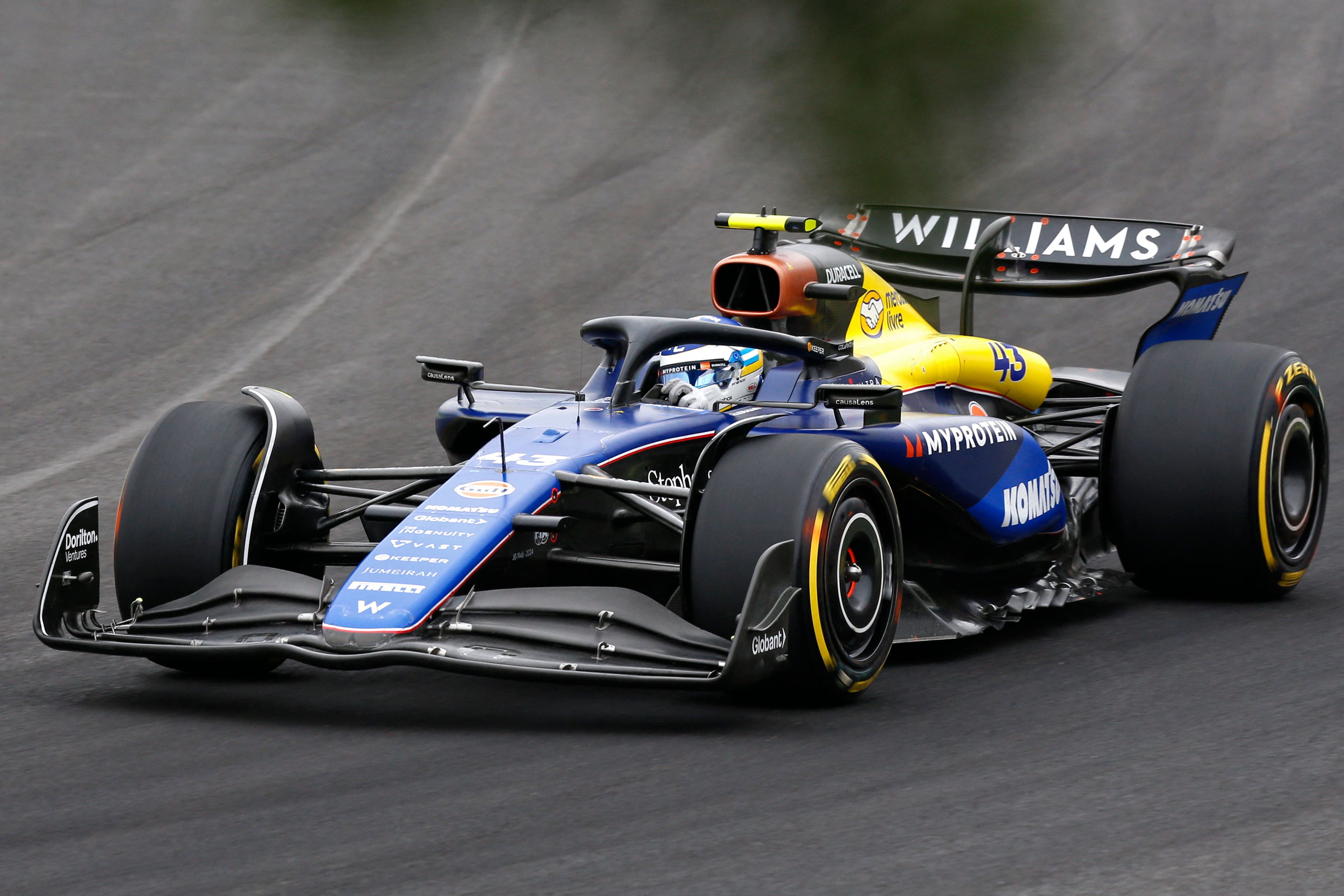 Franco Colapinto podría desembarcar en Red Bull para la próxima temporada de la F1. (Photo by Miguel Schincariol / AFP)