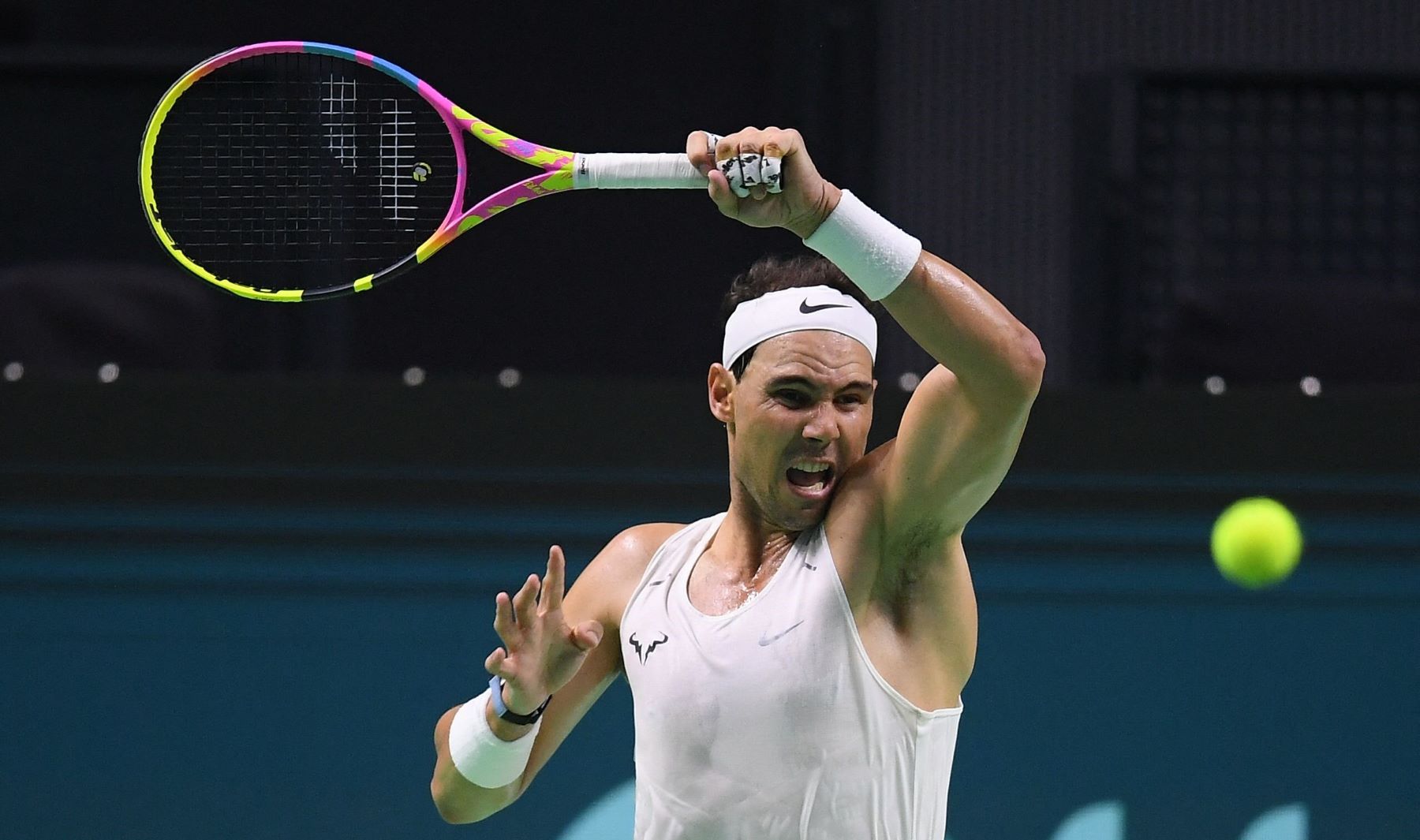 A full, hasta la última bola. RAfa Nadal se irá cerca de su gente, en Málaga. "No hay una despedida ideal", afirmó.(Fotos AFP)