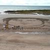 Imagen de Franco Colapinto en la playa de Las Grutas