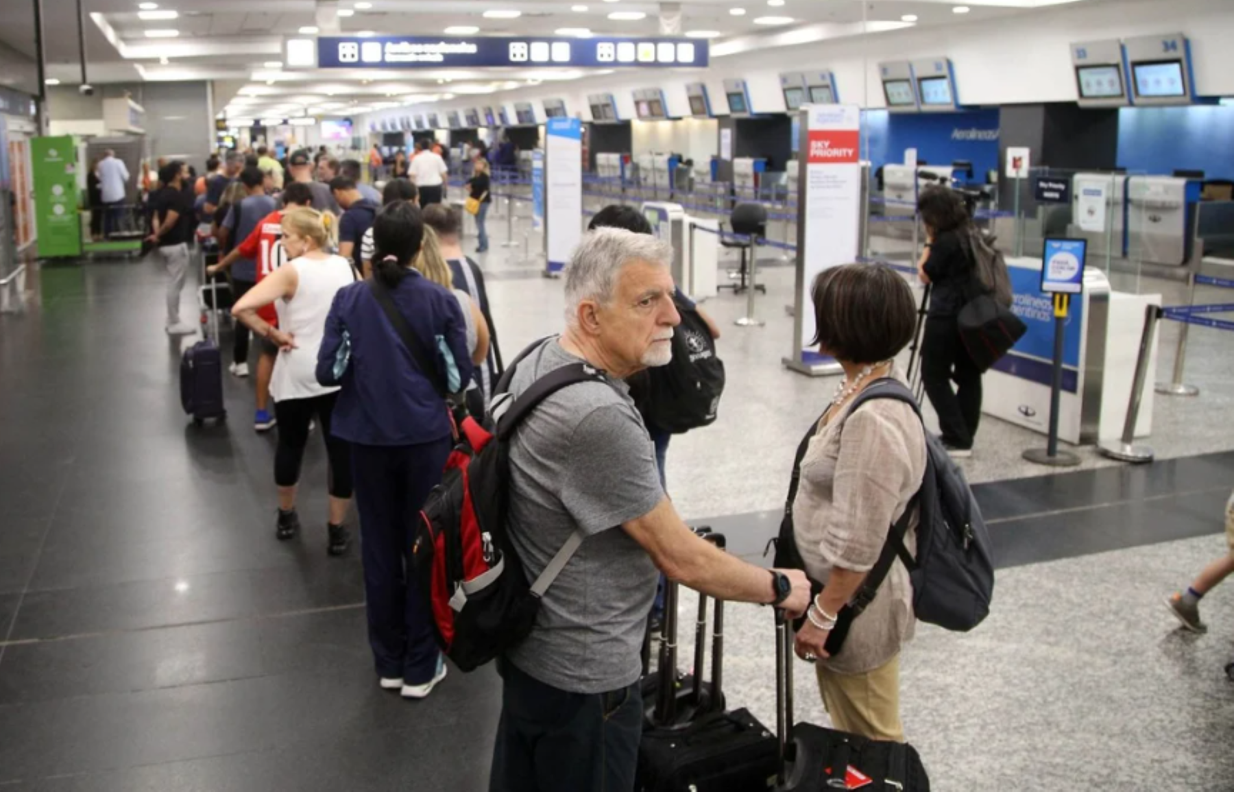 Por el paro de Intercargo, hubo vuelos demorados. Foto: NA