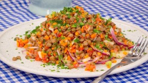 Ensalada de lentejas, un plato simple y fácil que nunca falla