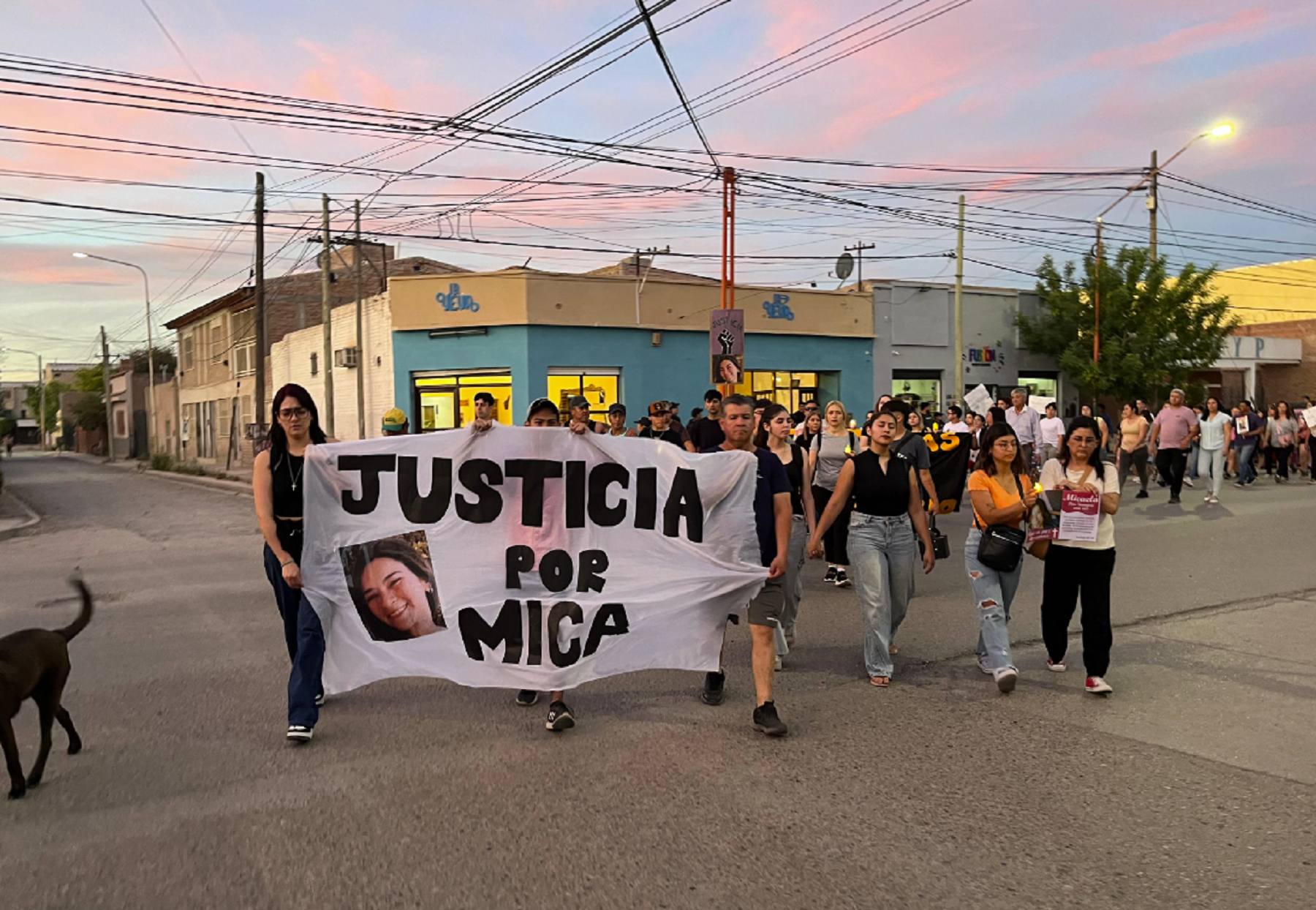 Exigen justicia por Micaela Blanco. Foto: gentileza