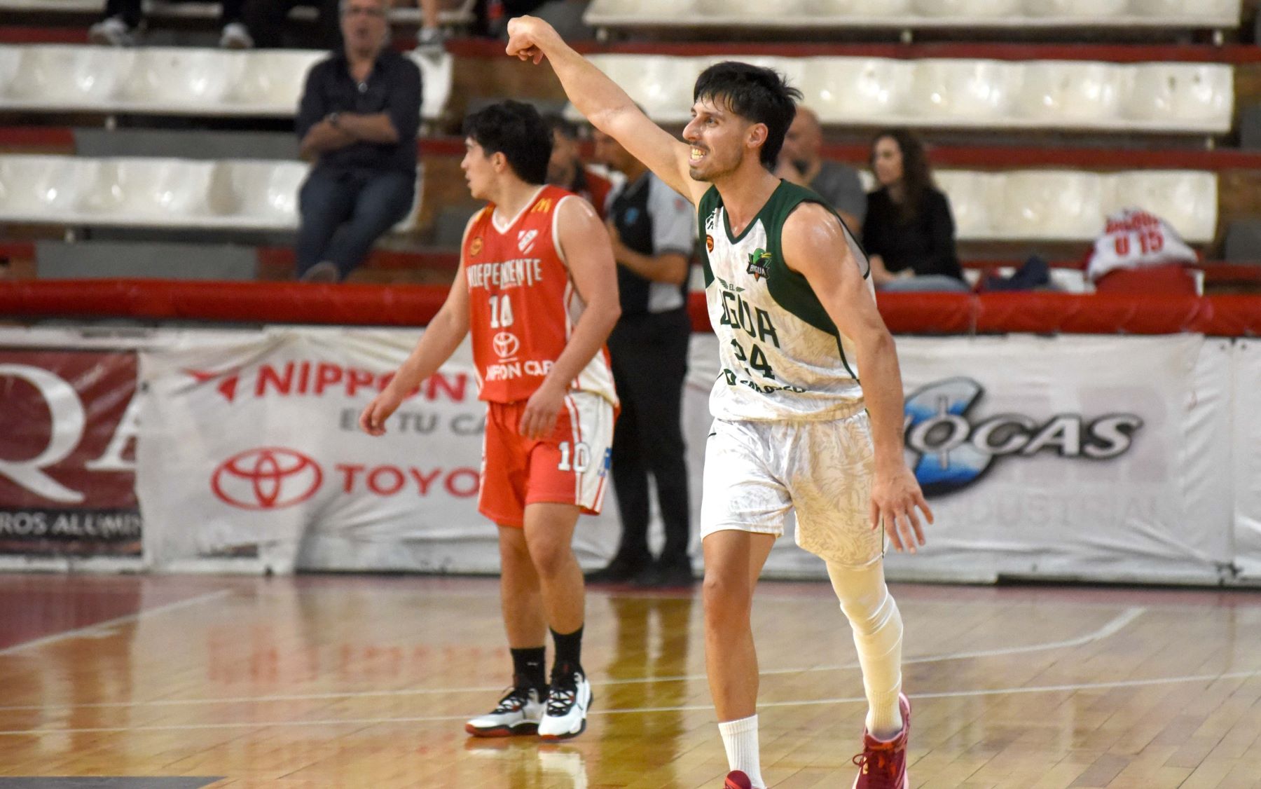 Luciano Ravera fue el goleador de Biguá, que dio el golpe en La Caldera. (Archivo Matías Subat)