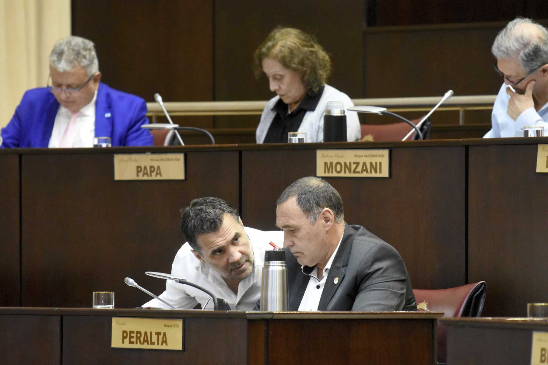 Darío Martínez (UP) ironizó que se trata de una "pelea de pareja". Foto: Matías Subat.