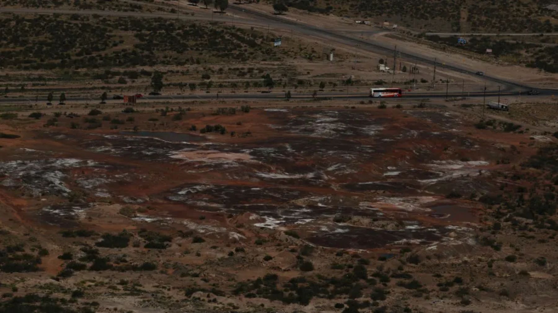 El área impactada por plomo y metales pesados. No se podrá urbanizar sin remediarla