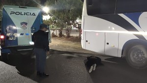 Los atrapan robando un colectivo, un edificio público y el césped de una cancha de fútbol en Neuquén